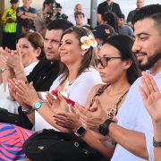 Marianella Ribas Fallas, Directora Nacional compartiendo con los presentes en la inauguración.