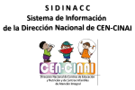 Icono de SIDINACC, muestra el logotipo de Cen Cinai con el texto de Sistema de información de la Dirección Nacional de Cen Cinai